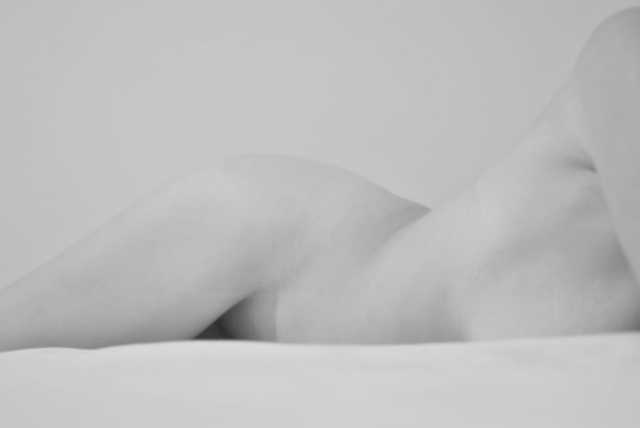 Nude, soft light, curves, high key, erotic